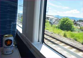 車内で