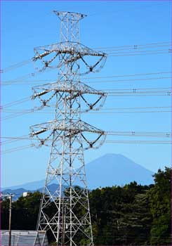 鉄塔と富士
