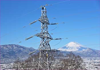 鉄塔と富士