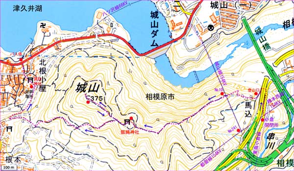 城山地図